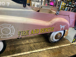 Pacific Cycle Instep Toy Pedal Car Fire Truck Engine 7 Fire Rescue Bell Dalmatio