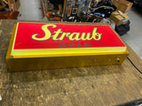 Vtg 70's Straub Beer Sign LIght Advertising Breweriana Rare Since 1872 Tavern!