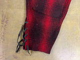 Vintage 1950s Made In USA North Country Wool Buffalo Plaid Pants Sz 38