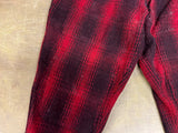 Vintage 1950s Made In USA North Country Wool Buffalo Plaid Pants Sz 38