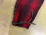 Vintage 1950s Made In USA North Country Wool Buffalo Plaid Pants Sz 38