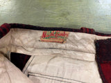 Vintage 1950s Made In USA North Country Wool Buffalo Plaid Pants Sz 38