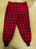 Vintage 1960s Made In USA Woolrich Buffalo Plaid Hunting Pants Sz 38 Quilt Lined