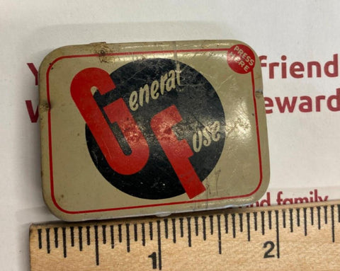 Vtg General Fuse Tin Box Auto Truck Collectible Tool Kit Repair Advertising