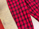 Vintage 1960s Made In USA Woolrich Buffalo Plaid Hunting Pants Sz 38 Quilt Lined