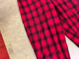 Vintage 1960s Made In USA Woolrich Buffalo Plaid Hunting Pants Sz 38 Quilt Lined