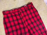 Vintage 1960s Made In USA Woolrich Buffalo Plaid Hunting Pants Sz 38 Quilt Lined