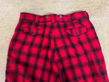 Vintage 1960s Made In USA Woolrich Buffalo Plaid Hunting Pants Sz 38 Quilt Lined