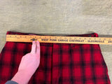 Vintage 1960s Made In USA Woolrich Buffalo Plaid Hunting Pants Sz 38 Quilt Lined