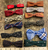 Vtg Bow Tie Clothing Lot Royal Rust Beau Diamond Flannel Dress Plaid Suit Dress
