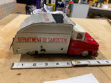 Vtg Tin Toy Garbage Truck Keep City Clean Marx Japan 8" 50's Collectible Nice Su