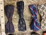 Vtg Bow Tie Clothing Lot Royal Rust Beau Diamond Flannel Dress Plaid Suit Dress