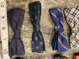 Vtg Bow Tie Clothing Lot Royal Rust Beau Diamond Flannel Dress Plaid Suit Dress