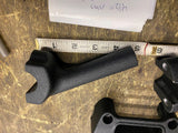 Black 4 1/2" Handlebar Risers Top Clamp Guage Harley M8 Softail Street Bob 2017^