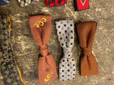 Vtg Bow Tie Clothing Lot Royal Rust Beau Diamond Flannel Dress Plaid Suit Dress