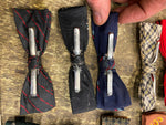 Vtg Bow Tie Clothing Lot Royal Rust Beau Diamond Flannel Dress Plaid Suit Dress