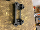 Black 4 1/2" Handlebar Risers Top Clamp Guage Harley M8 Softail Street Bob 2017^