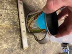 Vtg Cedar Point Amusement Park Souvenir Tin Cup Blue Streak Rollercoaster 70's !
