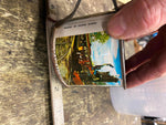 Vtg Cedar Point Amusement Park Souvenir Tin Cup Blue Streak Rollercoaster 70's !