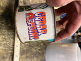 Vtg Cedar Point Amusement Park Souvenir Tin Cup Blue Streak Rollercoaster 70's !