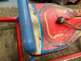 Vtg 1950's Toy Wood Rocking Horse The Gong Bell mfg co Display Decor christmas!