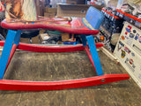 Vtg 1950's Toy Wood Rocking Horse The Gong Bell mfg co Display Decor christmas!