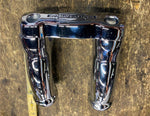 OEM Pullback risers Top Clamp Harley Nostalgia Heritage softail Chrome FLSTN