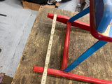 Vtg 1950's Toy Wood Rocking Horse The Gong Bell mfg co Display Decor christmas!