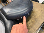 Mustang Wide Touring One-Piece 2-Up Harley 883 1200 Sportster 2004^ Chrome studs