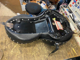 Mustang Wide Touring One-Piece 2-Up Harley 883 1200 Sportster 2004^ Chrome studs