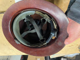 Vtg Hard Hat MSA Skullgard Full Brim Miner Mining Helmet Type K USA Fiberglass