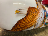 Custom Airbrush Eagle Gas tank Fatbob Wall Hanger Harley Softail Display sign