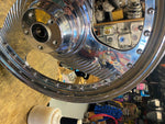 Scorpion Revtech Front Custom Mag Wheel Chrome 1984-99 Softail Wide Glide Choppe