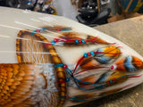 Custom Airbrush Eagle Gas tank Fatbob Wall Hanger Harley Softail Display sign