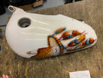 Custom Airbrush Eagle Gas tank Fatbob Wall Hanger Harley Softail Display sign
