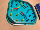 IDEAL TORNADO BOWL Vtg Board Game 1971 Bowling Pins Spinner Launcher 2-4 players