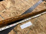 Vtg Harley Walking Stick Cane Custom Hand carved Kevin Face Bar Shield logo Vtg