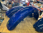 Painted Body Set Harley Ironhead Sportster Gas Tank Front Rear Fender Blue XLH