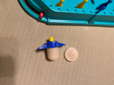 IDEAL TORNADO BOWL Vtg Board Game 1971 Bowling Pins Spinner Launcher 2-4 players