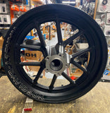 Harley Softail FXFBS Fat Bob M8 16x3 Front Mag Wheel Rim Black Logo 43300428