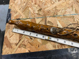 Vtg Harley Walking Stick Cane Custom Hand carved Kevin Face Bar Shield logo Vtg