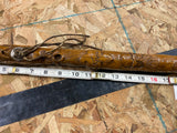 Vtg Harley Walking Stick Cane Custom Hand carved Kevin Face Bar Shield logo Vtg