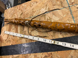 Vtg Harley Walking Stick Cane Custom Hand carved Kevin Face Bar Shield logo Vtg