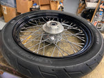 OEM Front Wheel 2.50x19 Harley Dyna 25mm 2006-2017 FXD FXDL Black spoke Tire Bob