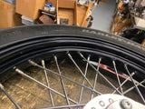 OEM Front Wheel 2.50x19 Harley Dyna 25mm 2006-2017 FXD FXDL Black spoke Tire Bob