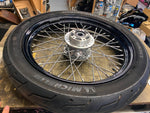 OEM Front Wheel 2.50x19 Harley Dyna 25mm 2006-2017 FXD FXDL Black spoke Tire Bob