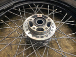 OEM Front Wheel 2.50x19 Harley Dyna 25mm 2006-2017 FXD FXDL Black spoke Tire Bob