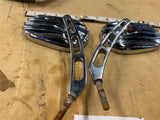 CVO Screamin Eagle Mirrors Ribbed Harley Touring Softail Dyna Custom OEM Heritag