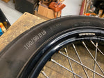 OEM Front Wheel 2.50x19 Harley Dyna 25mm 2006-2017 FXD FXDL Black spoke Tire Bob