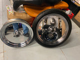 NOS Panhead Duo Hydra Glide Custom Solid Disc Chrome Mag Wheel Drum 3x16 2.5x19